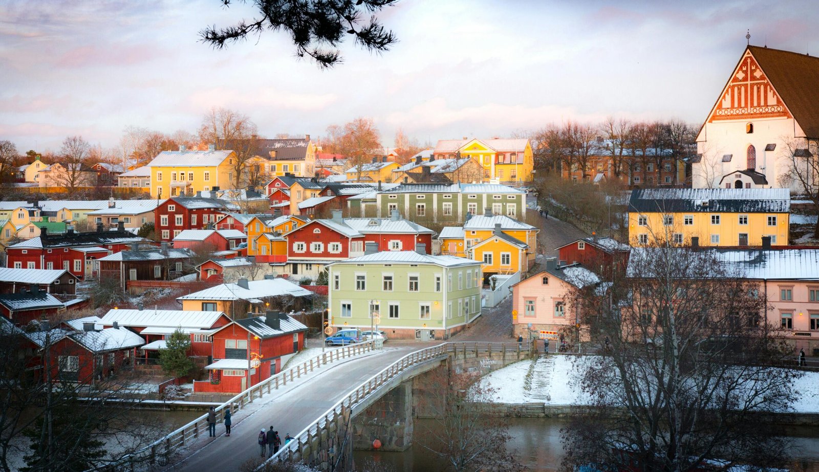 Porvoo’s vibrant wooden houses add charm and color to Finland’s historic streets. (Photo by Paul Theodor Oja)