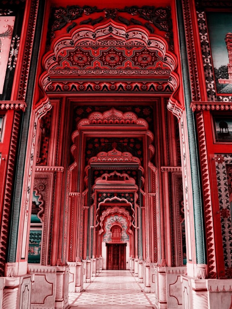 corridor, hallway, building, columns, pillars, patrikagate, rajasthan, jaipur, colorful, folk, art, tourism, rajasthan, rajasthan, rajasthan, rajasthan, rajasthan, jaipur, jaipur, jaipur, jaipur
