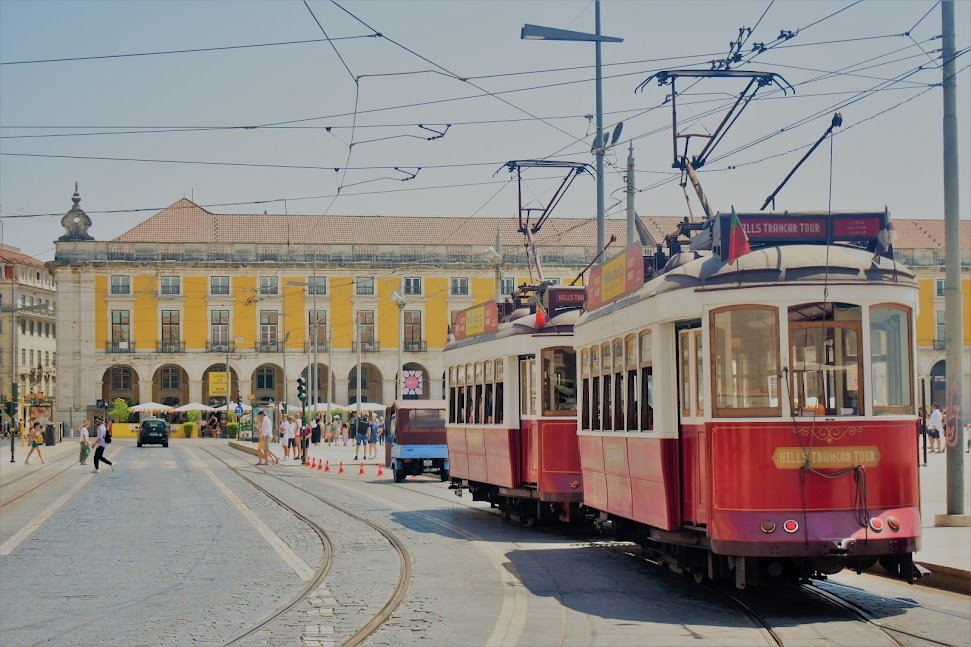 A quintessential Lisbon experience — riding the city’s tram (Photo by Vivek Muralidharan)