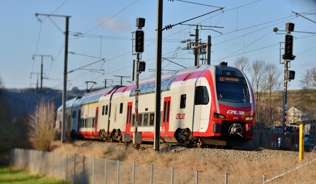 train, locomotive, transport, railway, travel, rails, track, luxembourg